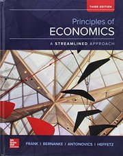 Front cover of Principles of Economics, A Streamlined Approach with Connect by Robert Frank