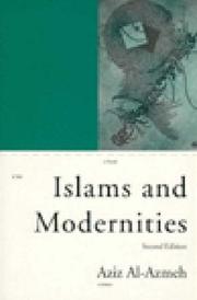 Front cover of Islams and modernities by ʻAzīz ʻAẓmah