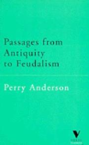 Front cover of Passages from Antiquity to Feudalism by Perry Anderson