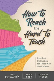 Cover of How to Reach the Hard to Teach by Jana Echevarría