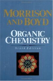Cover of Organic chemistry by Robert Thornton Morrison