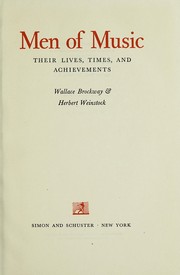 Front cover of Men of music by Wallace Brockway