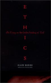 Cover of Ethics by Alain Badiou