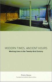 Front cover of MODERN TIMES, ANCIENT HOURS: WORKING LIVES IN THE TWENTY-FIRST CENTURY; ED. BY GIACOMO DONIS by Pietro Basso