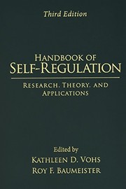 Front cover of Handbook of Self-Regulation, Third Edition by Kathleen D. Vohs