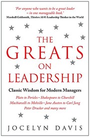 Front cover of The Greats on Leadership by Jocelyn Davis