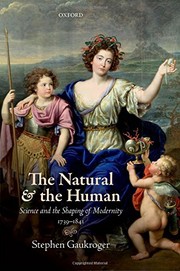 Front cover of The Natural and the Human by Stephen Gaukroger