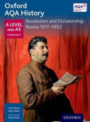 Front cover of Oxford Aqa History for a Level by Sally Waller