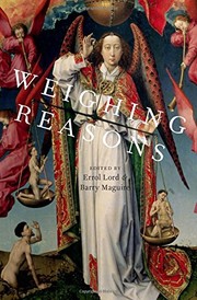 Cover of Weighing Reasons by Errol Lord