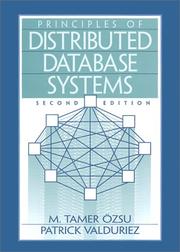 Cover of Principles of distributed database systems by M. Tamer Özsu