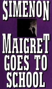 Cover of Maigret à l'école by Georges Simenon