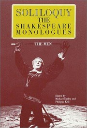 Front cover of Soliloquy! The Shakespeare Monologues (men) by William Shakespeare