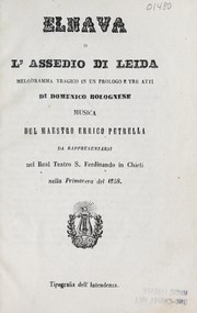 Front cover of Elnava, o, L'assedio di Leida by Domenico Bolognese