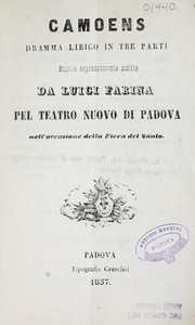 Cover of Camoens by Luigi Farina