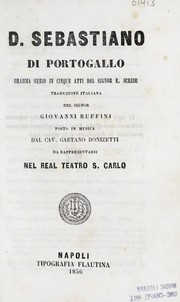 Cover of D. Sebastiano di Portogallo by Eugène Scribe