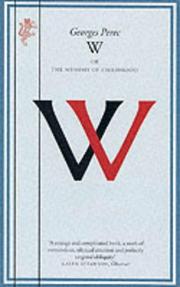 Cover of W by Georges Perec