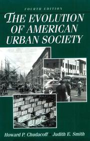 Front cover of The Evolution of American Urban Society by Howard P. Chudacoff