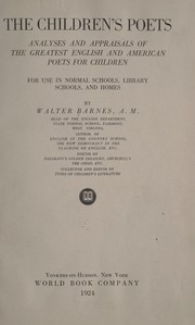 Cover of The children's poets by Walter Barnes