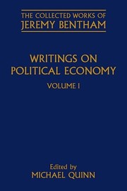 Front cover of Writings on Political Economy by Jeremy Bentham