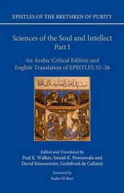 Front cover of Sciences of the Soul and Intellect, Part I by Paul E. Walker