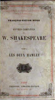 Front cover of Œuvres complètes de W. Shakespeare (Hamlet / Midsummer Night's Dream / Tempest) by William Shakespeare