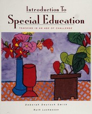 Front cover of Introduction to special education by Deborah Deutsch Smith