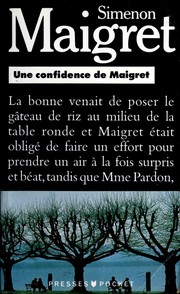 Cover of Une Confidence De Maigret by Georges Simenon