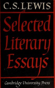 Cover of Selected literary essays by C.S. Lewis