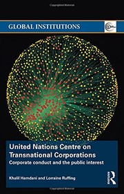 Front cover of United Nations Centre on Transnational Corporations by Khalil Hamdani