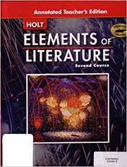 Front cover of Elements of literature by Kylene Beers