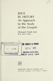 Front cover of Jesus in history by Howard Clark Kee