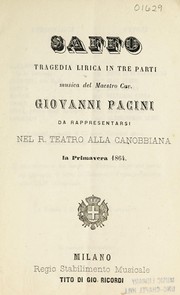 Front cover of Saffo by Salvatore Cammarano