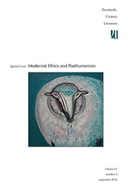 Cover of Modernist Ethics and Posthumanism by Derek Ryan
