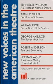 Front cover of New Voices in the American Theatre by Tennessee Williams