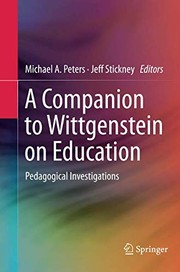 Front cover of A Companion to Wittgenstein on Education by Michael A. Peters