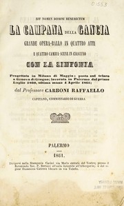 Front cover of La campana della Gancia by Carboni, Raffaello