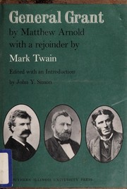 Cover of General Grant by Matthew Arnold