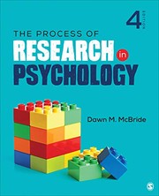 Front cover of The process of research in psychology by Dawn M. McBride