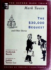 Front cover of The $30,000 Bequest and Other Stories (38 stories) by Mark Twain