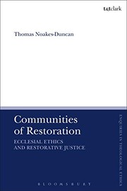 Front cover of Communities of Restoration by Thomas Noakes-Duncan