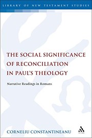 Cover of The Social Significance of Reconciliation in Paul's Theology by Corneliu Constantineanu