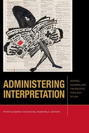 Cover of Administering Interpretation by Peter Goodrich