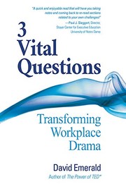 Cover of 3 Vital Questions by David Emerald