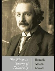 Front cover of The Einstein Theory of Relativity by Hendrik Lorentz