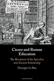 Front cover of Cicero and Roman Education by Giuseppe La Bua