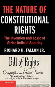 Front cover of The Nature of Constitutional Rights by Richard H. Fallon Jr.