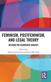 Cover of Feminism, Postfeminism and Legal Theory by Dorota Anna Gozdecka