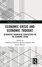Front cover of Economic Crisis and Economic Thought by Alessio Moneta