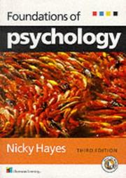 Cover of Foundations of psychology by Nicky Hayes