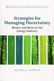 Cover of Strategies for Managing Uncertainty by Alfred A. Marcus